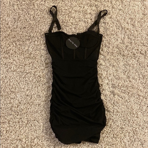 White Fox Black Mini Dress size XS NWT - Picture 2 of 5